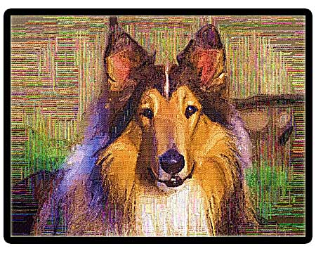 Custom dog portrait from photo