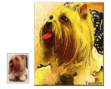 Fauvism Oil painting Pet Portrait