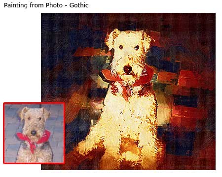 Gothic Oil painting Pet Portrait