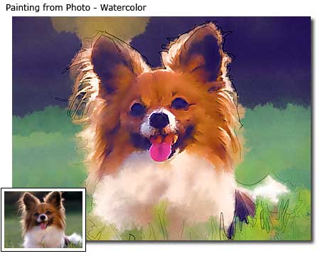 Watercolor painting Pet Portrait