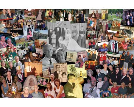 Photo Collage for Parents as 50th Wedding Anniversary Gift