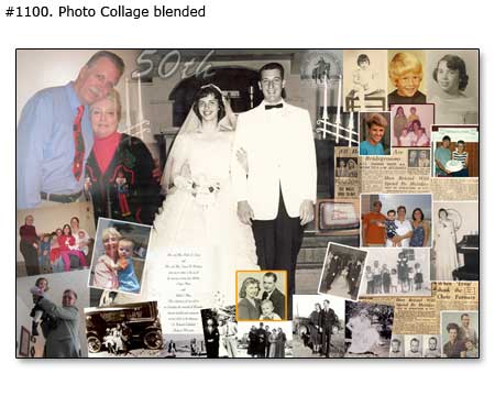 Happy Marriage collage idea from 46 memorable photos from past to present parents life