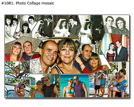 Gift on marriage anniversary to wife – wall art 30 photos collage, $21