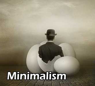 Minimalist visual art abstraction