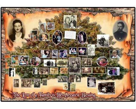 Mother Family Tree Collage