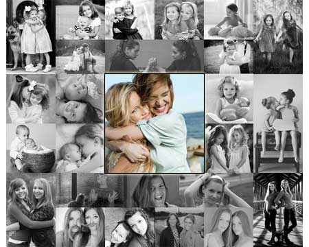 Personalized photo collage prints for gift