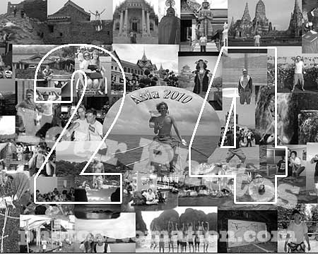 Surprise Gift for Boyfriend 24th Birthday black and white photo collage