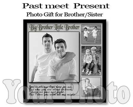 Big Brother – Little Bro Deep Coffee frame 28 photos print