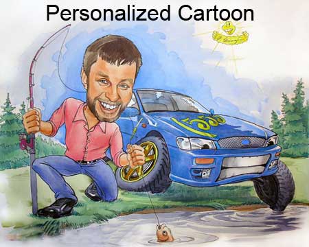 Personalized 24th birthday cartoon, gift ideas for 24, 25 year old boy