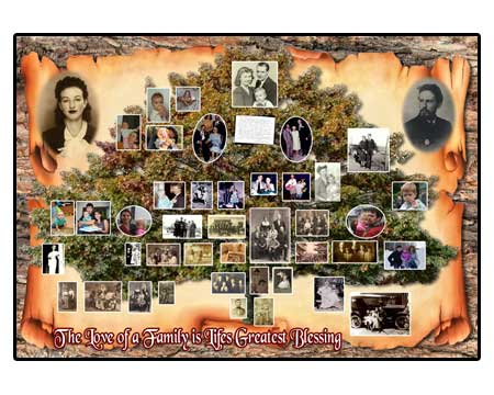 80th Family Tree photo gift ideas for women’s birthday