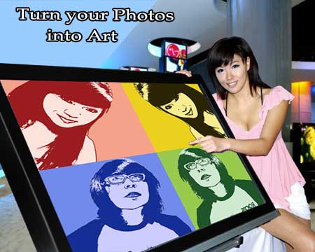 For 26th birthday. Personalized pop art from boyfriends-girlfriends photos