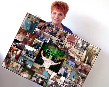 Happy Birthday Gift For Dad Photo Collage 40th 50th 60th 70th