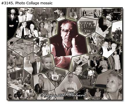 80th birthday collage ideas for father