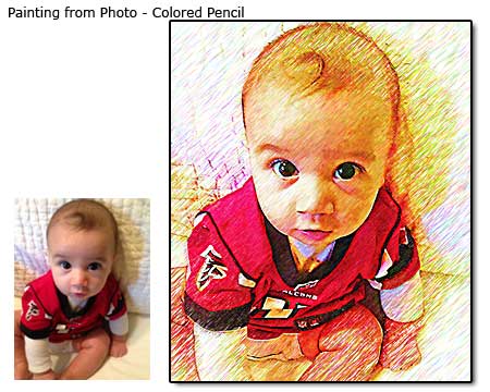 Colored Pencil Children Portrait