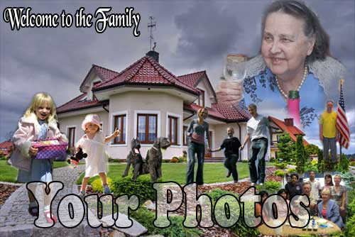 Christmas family photo collage gift ideas for parents and grandparents