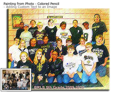 Colored Pencil Friends Portrait