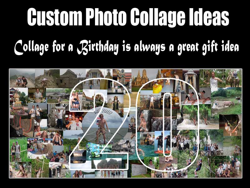 20th birthday customizable photo collage for best friend twenty
