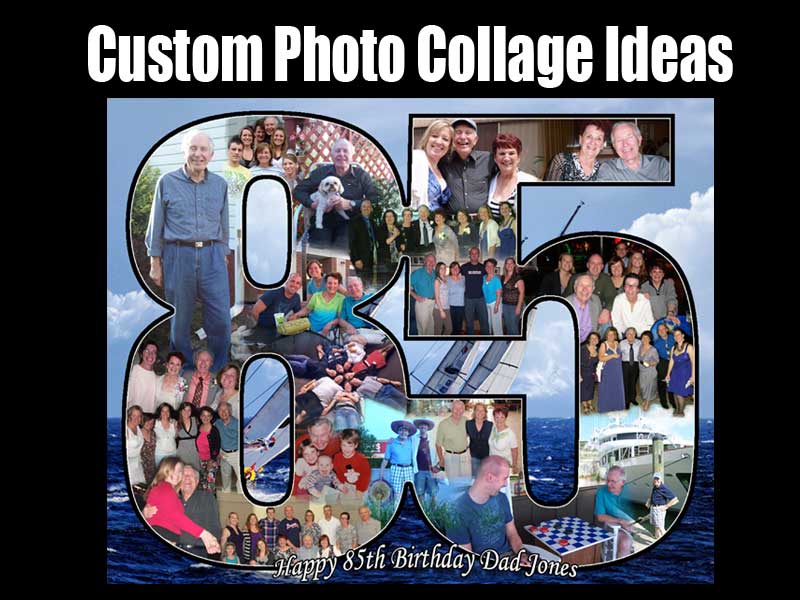 85th birthday photo collage number 85