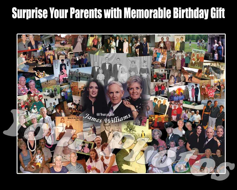Custom Happy 80th birthday photo collage Ideas for Gifts