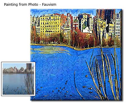 Custom Landscape Fauvism Oil painting