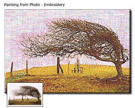 Custom Landscape Embroidery oil painting