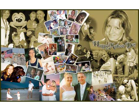 Gift for Mom on Mothers Day photo collage