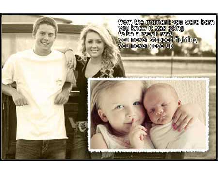 Stepbrother-stepsister then-now birthday collage for gift