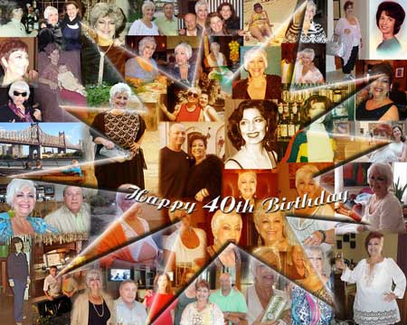 Happy 45th birthday 45 year star photo collage