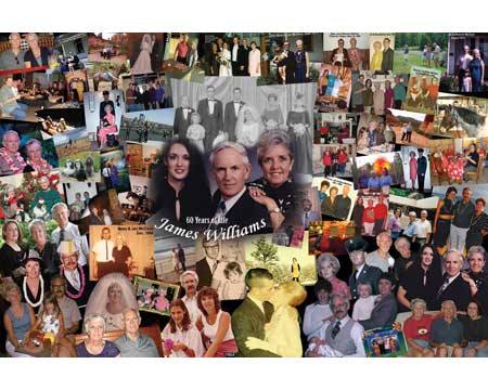 Dad husband birthday collage for 70 years old grandfather from daughter wife
