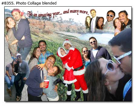 Photo collage for girlfriend on Christmas