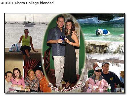 Family photo collage sample 1040