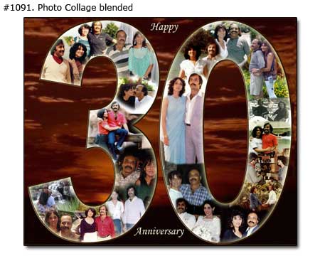 Anniversary photo collage sample 1091