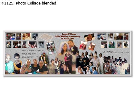 Panoramic couple photo collage example 1125