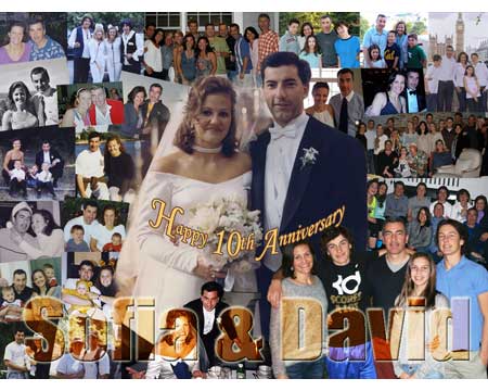 Photo collage frame perfect way to celebrate wedding anniversay