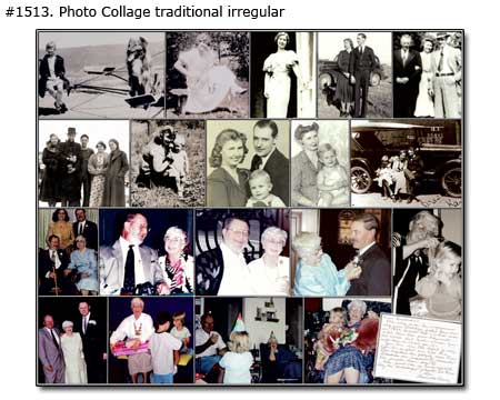 Family Collage traditional irregular 