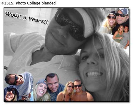 5th Anniversary Photo Collage