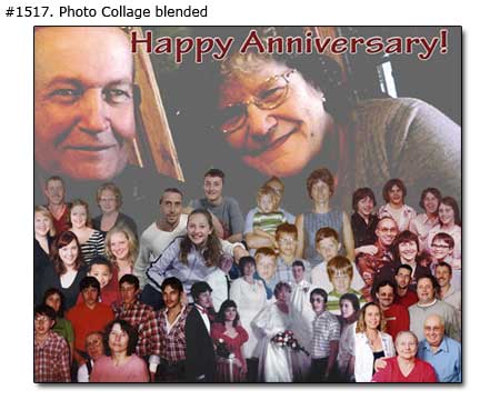 Anniversary photo collage sample 1517