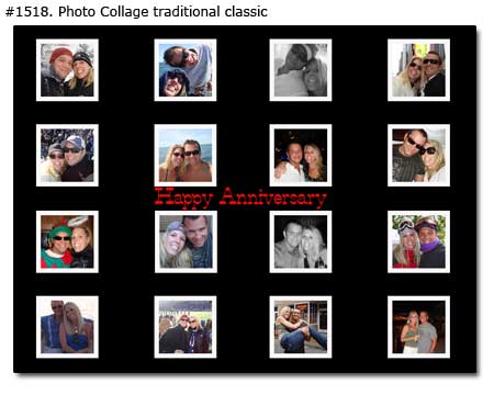 Anniversary photo collage sample 1518