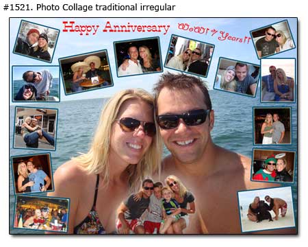 7 year Anniversary Collage Traditional