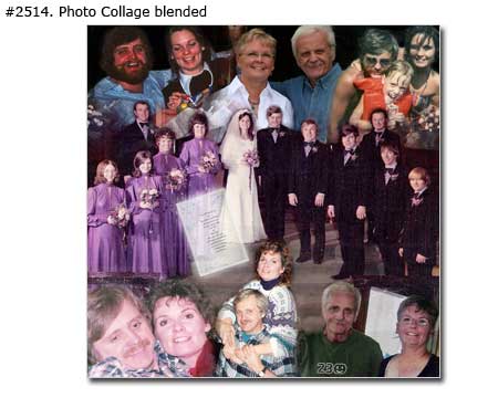 Family photo collage sample 2514