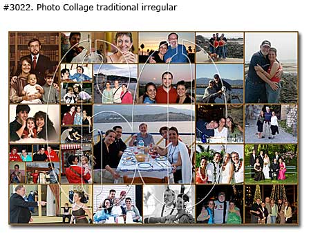 60th Birthday Collage traditional irregular