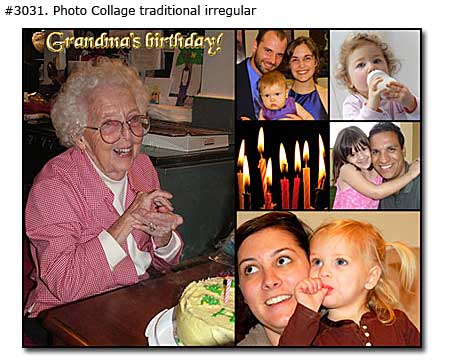 Grandmas birthday photo collage