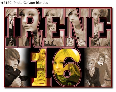 Sweet 16th Birthday Collage Gift Idea for Girlfriend