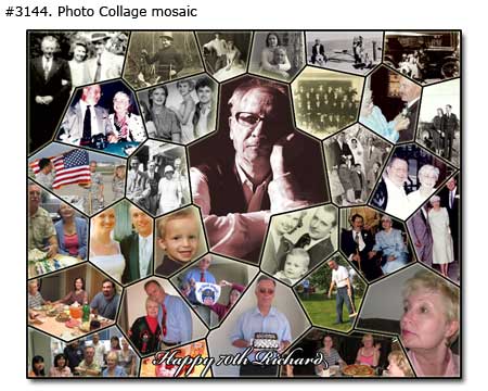 70 Birthday Collage Gift for Grandpa