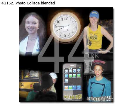 44th Birthday Photo Collage Gift Idea for Best Friend