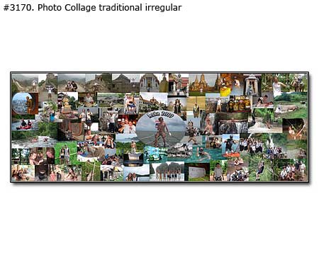 Panoramic Photo Collage Canvas Print