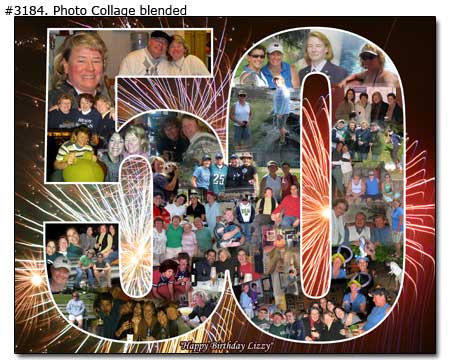 50th Birthday Photo Collage Gift Idea for Mother