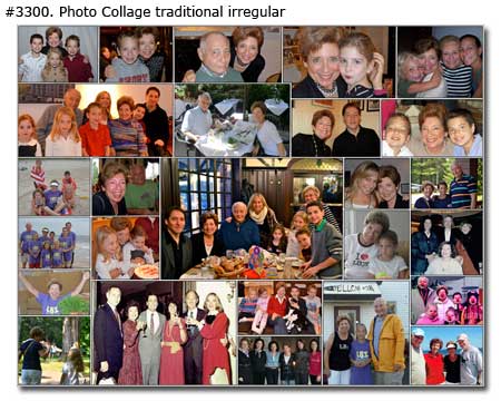 Family photo collage sample 3300