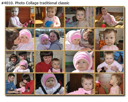 Family Photo Collage traditional classic