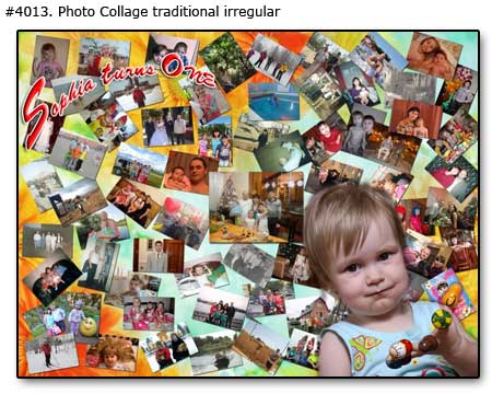1 year baby collage